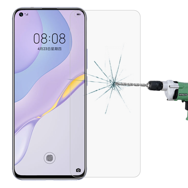 

For Huawei nova 7 Half-screen Transparent Tempered Glass Film