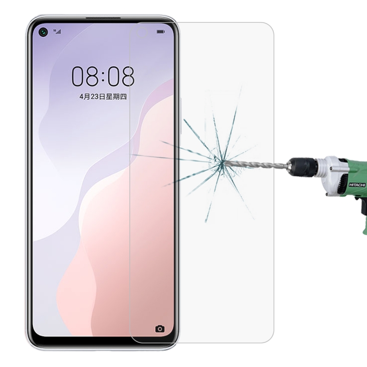 

For Huawei nova 7 SE Half-screen Transparent Tempered Glass Film