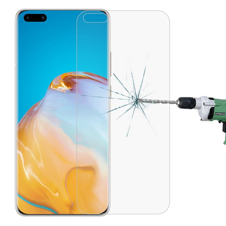 

For Huawei P40 Pro Half-screen Transparent Tempered Glass Film
