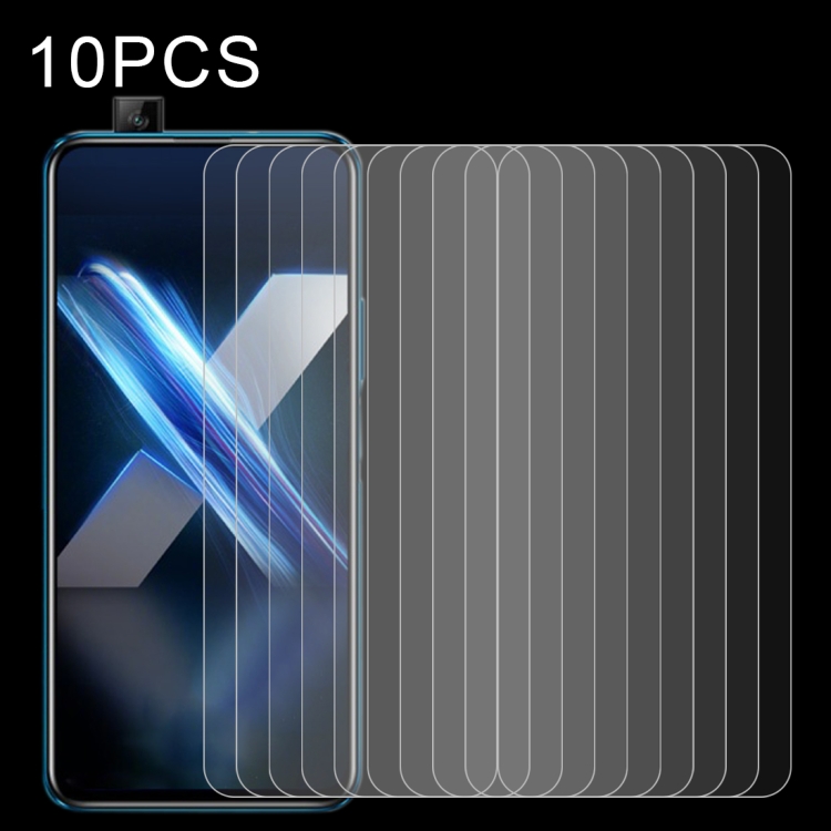 

For Huawei Honor X10 Pro 10 PCS Half-screen Transparent Tempered Glass Film
