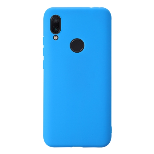 

For Xiaomi Redmi 7 Shockproof Frosted TPU Protective Case(Light Blue)