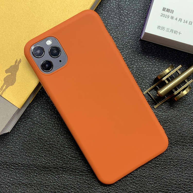 

For iPhone 11 Pro Max Shockproof Frosted TPU Protective Case(Orange)