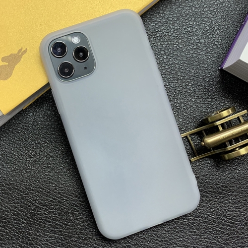 

For iPhone 11 Pro Shockproof Frosted TPU Transparent Protective Case(Grey)