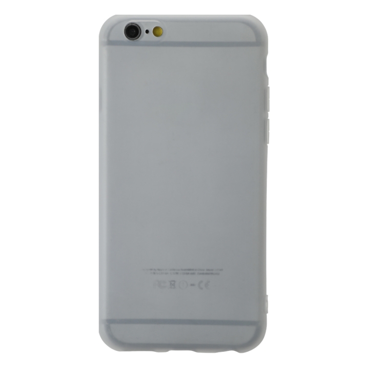 

For iPhone 6 Plus Shockproof Frosted TPU Transparent Protective Case(Grey)