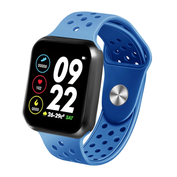 

F9A 1.3 inch Touch Screen Smart Bracelet, Support Sleep Monitor / Blood Pressure Monitoring / Blood Oxygen Monitoring / Heart Rate Monitoring, Shell Color:Black(Blue)