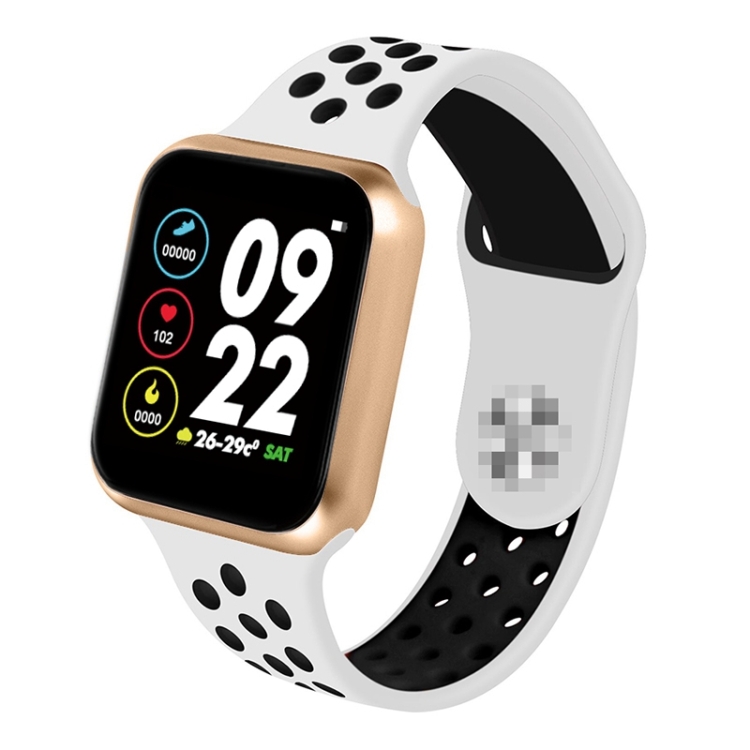 

F8 Pro 1.3 inch Touch Screen Smart Bracelet, Support Sleep Monitor / Blood Pressure Monitoring / Blood Oxygen Monitoring / Heart Rate Monitoring, Shell Color:Gold (White Black)