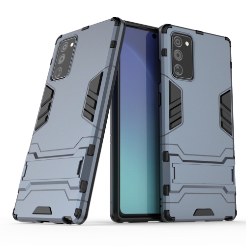 

For Samsung Galaxy Note20 PC + TPU Shockproof Protective Case with Holder(Navy)