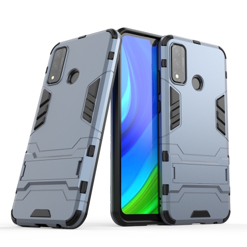 

For Huawei P smart 2020 PC + TPU Shockproof Protective Case with Holder(Navy)