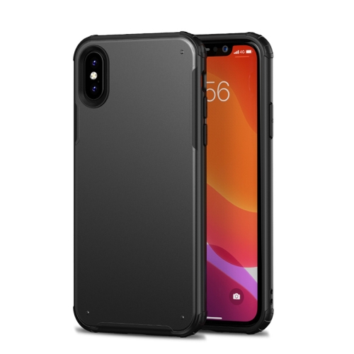 

For iPhone X / XS Four-corner Skin Feel Shockproof TPU + PC Protective Case(Black)