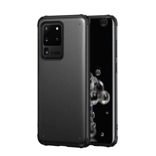 

For Samsung Galaxy S20 Ultra Four-corner Skin Feel Shockproof TPU + PC Protective Case(Black)