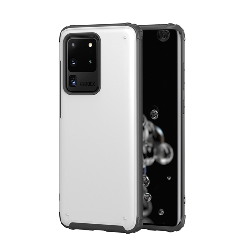 

For Samsung Galaxy S20 Ultra Four-corner Skin Feel Shockproof TPU + PC Protective Case(White)