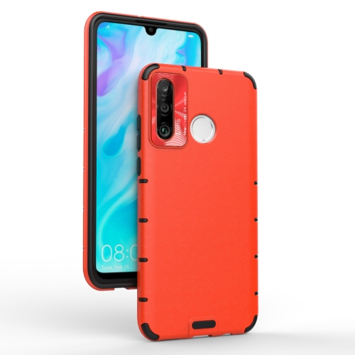 

For Huawei P30 lite Shockproof Grain Leather PC + TPU Case(Red)