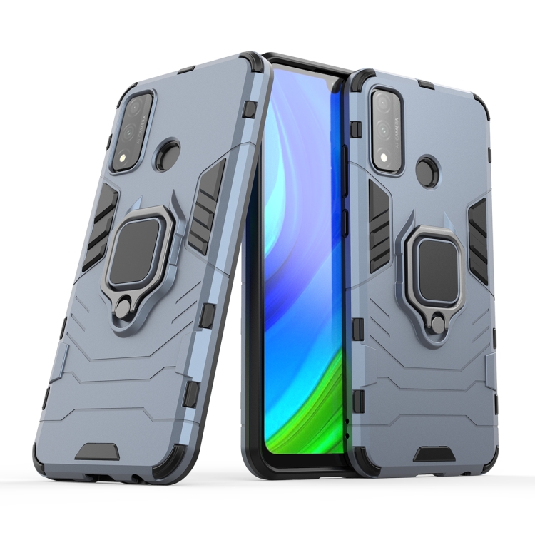

For Huawei P smart 2020 PC + TPU Anti-fall Protective Case with Ring Holder(Navy)