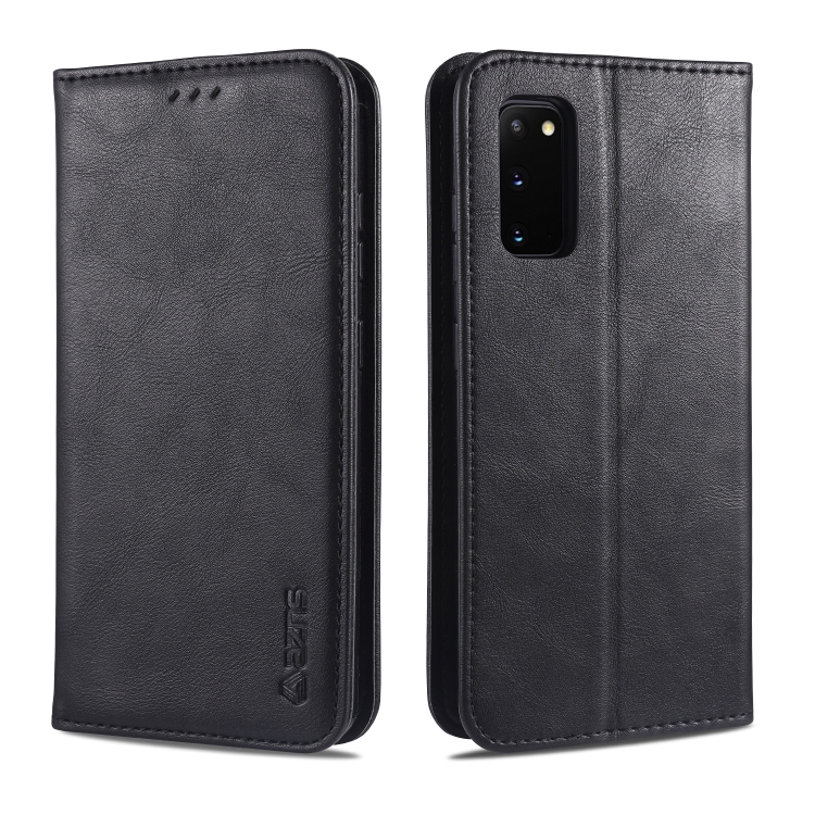 

For Samsung Galaxy S20+ AZNS Retro Texture Magnetic Horizontal Flip PU Leather Case with Holder & Card Slots & Photo Frame(Black)