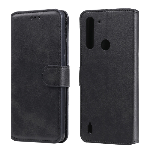 

For Motorola Moto G8 Power Lite Classic Calf Texture PU + TPU Horizontal Flip Leather Case, with Holder & Card Slots & Wallet(Black)