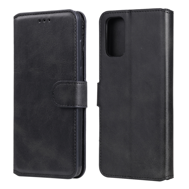 

For OPPO A52 / A72 / A92 Classic Calf Texture PU + TPU Horizontal Flip Leather Case, with Holder & Card Slots & Wallet(Black)