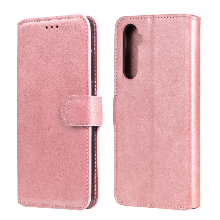

For OPPO Realme 6 Pro Classic Calf Texture PU + TPU Horizontal Flip Leather Case, with Holder & Card Slots & Wallet(Rose Gold)