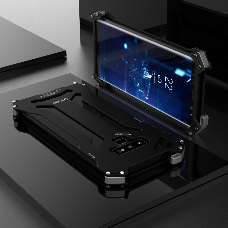 

For Samsung Galaxy Note9 R-JUST Shockproof Armor Metal Protective Case(Black)