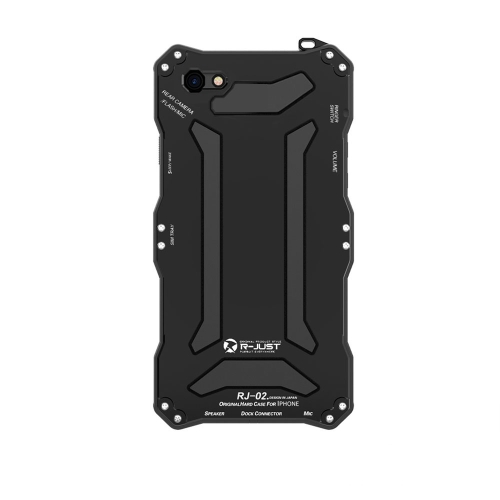 

For iPhone 6s / 6 R-JUST Pure Color Shockproof Dustproof Armor Metal Protective Case(Black)