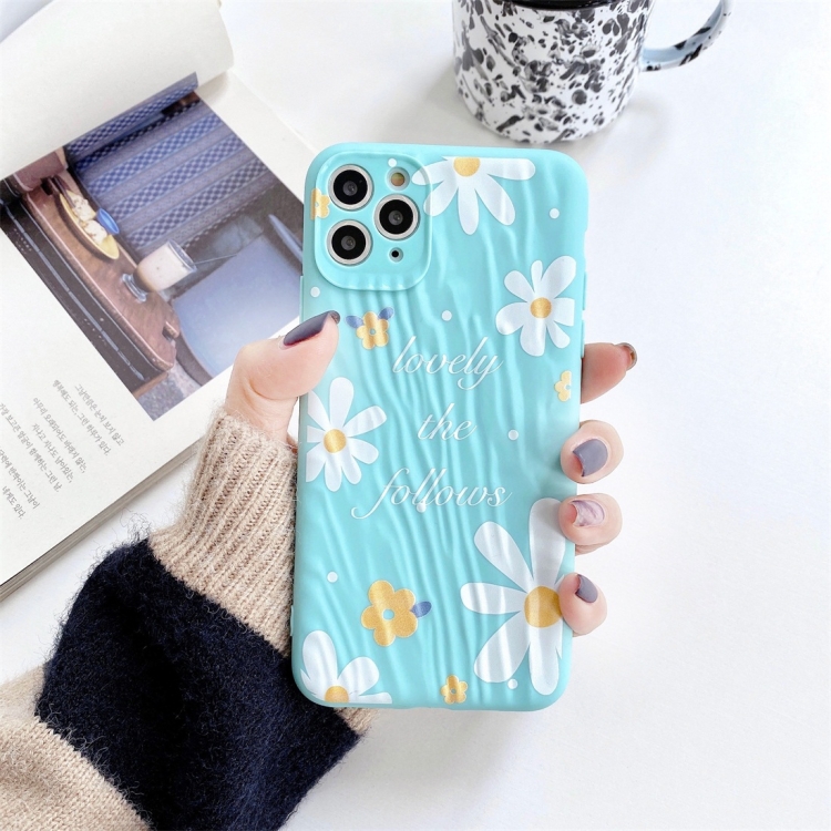 

For iPhone 11 Flower Pattern Shockproof TPU Protective Case(English)