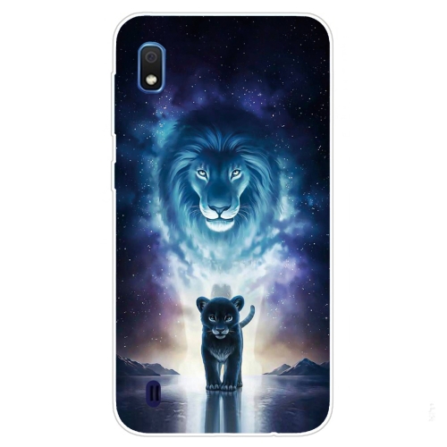 

For Samsung Galaxy A10 Coloured Drawing Pattern Highly Transparent TPU Protective Case(Lion)