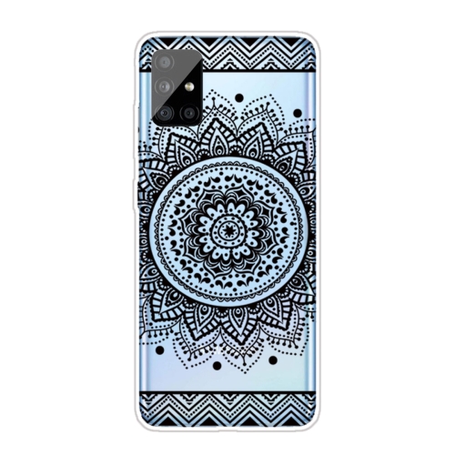 

For Samsung Galaxy A71 Coloured Drawing Pattern Highly Transparent TPU Protective Case(Mandala)