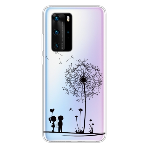 

For Huawei P40 Pro Coloured Drawing Pattern Highly Transparent TPU Protective Case(Dandelion)