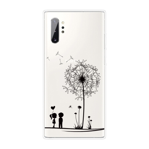 

For Samsung Galaxy Note 10+ Coloured Drawing Pattern Highly Transparent TPU Protective Case(Dandelion)