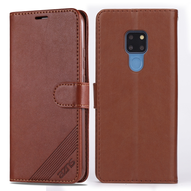 

For Huawei Mate 20 / 20X AZNS Sheepskin Texture Horizontal Flip Leather Case with Holder & Card Slots & Wallet(Brown)
