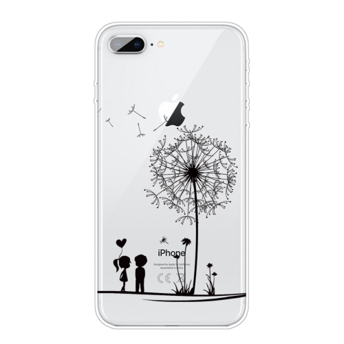 

For iPhone 8 Plus / 7 Plus Coloured Drawing Pattern Highly Transparent TPU Protective Case(Dandelion)