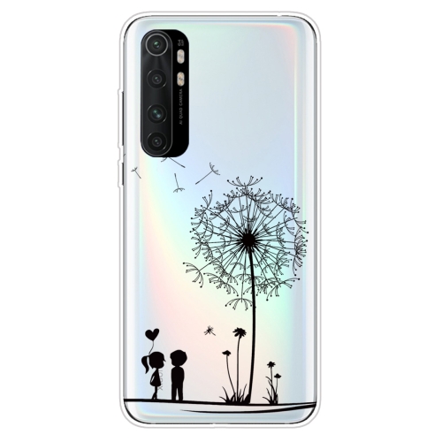 

For Xiaomi Mi Note 10 Lite Coloured Drawing Pattern Highly Transparent TPU Protective Case(Dandelion)