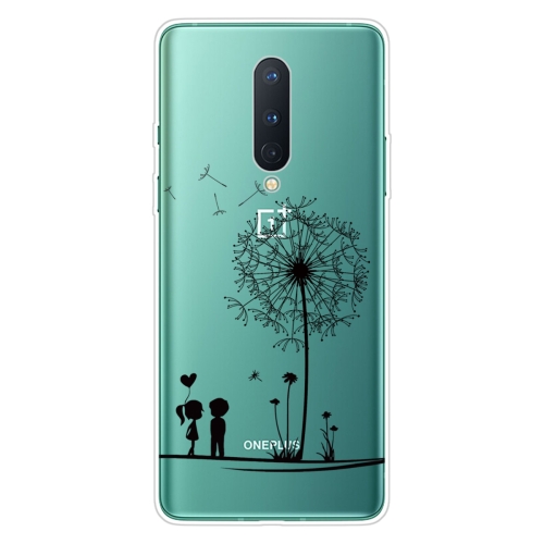 

For OnePlus 8 Coloured Drawing Pattern Highly Transparent TPU Protective Case(Dandelion)