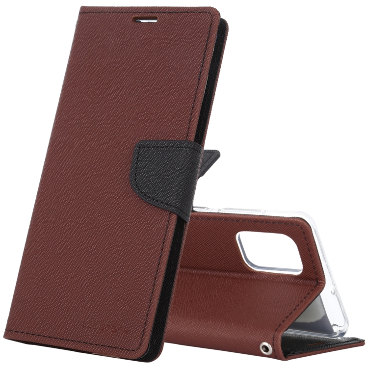 

For Samsung Galaxy A71 GOOSPERY FANCY DIARY Horizontal Flip PU Leather Case with Holder & Card Slots & Wallet(Brown)