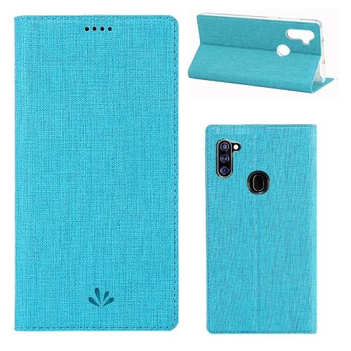 

For Samsung Galaxy A11 / M11(International Version) ViLi Shockproof TPU + PU Horizontal Flip Protective Case with Card Slot & Holder(Blue)