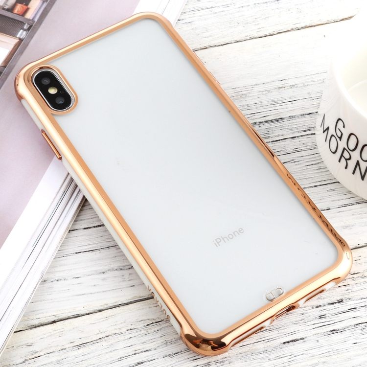 

For iPhone X / XS SULADA Colorful Edge Series Shockproof TPU + Electroplated Edge Protective Case(White)