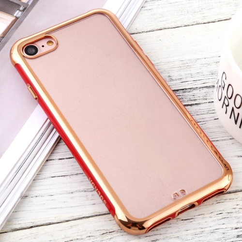 

For iPhone 6 / 6s SULADA Colorful Edge Series Shockproof TPU + Electroplated Edge Protective Case(Red)