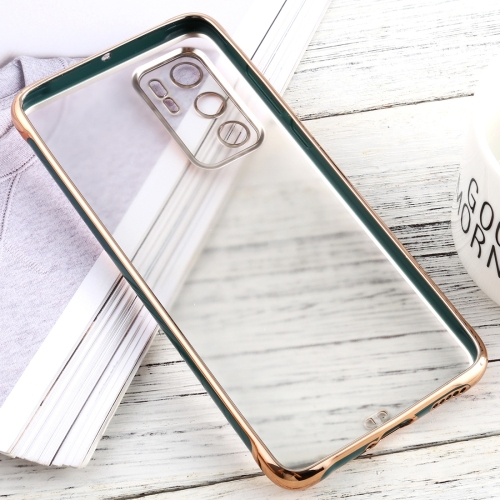 

For Huawei P40 SULADA Colorful Edge Series Shockproof TPU + Electroplated Edge Protective Case(Dark Green)