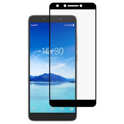 

For Alcatel 7 Full Glue Full Screen Tempered Glass Film(Black)