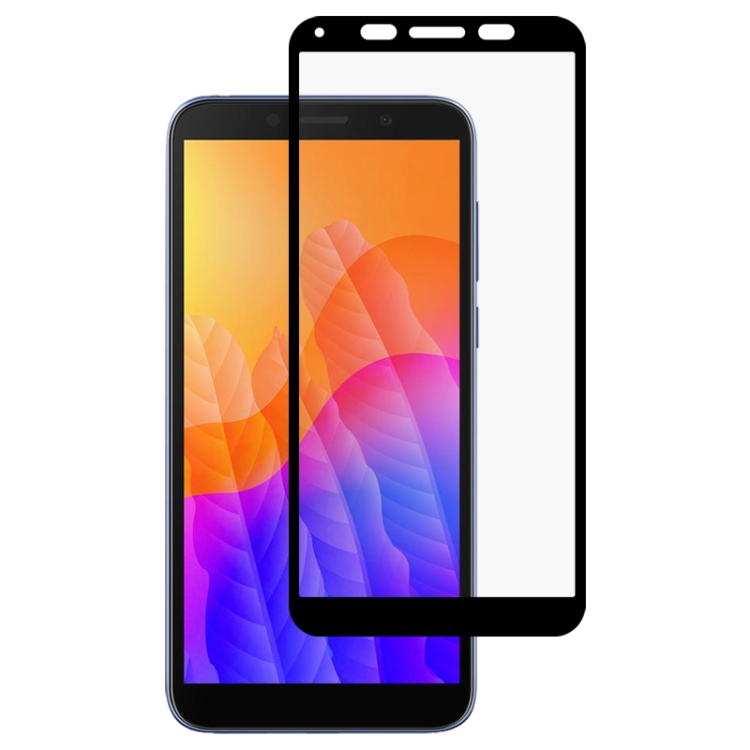 

For Huawei Y5p Full Glue Full Screen Tempered Glass Film(Black)