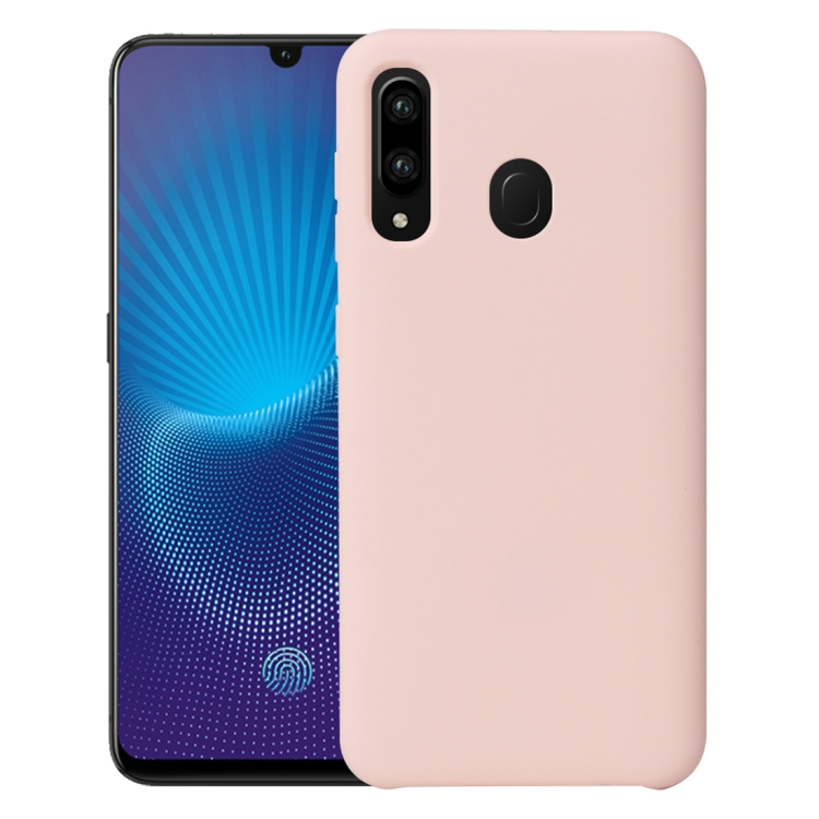 

For Samsung Galaxy A30 Shockproof Silicone + TPU Protective Case(Pink)