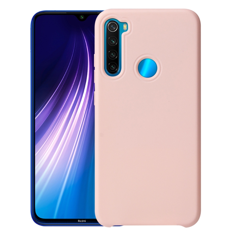 

For Xiaomi Redmi Note 8 Shockproof Silicone + TPU Protective Case(Pink)
