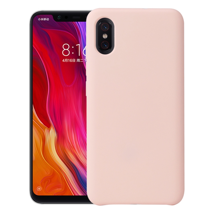

For Xiaomi Mi 8 Pro Shockproof Silicone + TPU Protective Case(Pink)