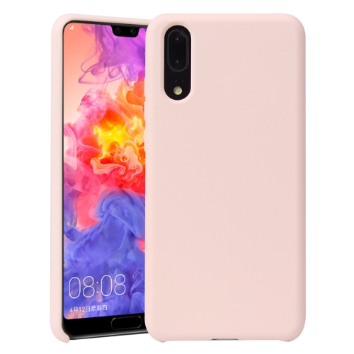 

For Huawei P20 Shockproof Silicone + TPU Protective Case(Pink)