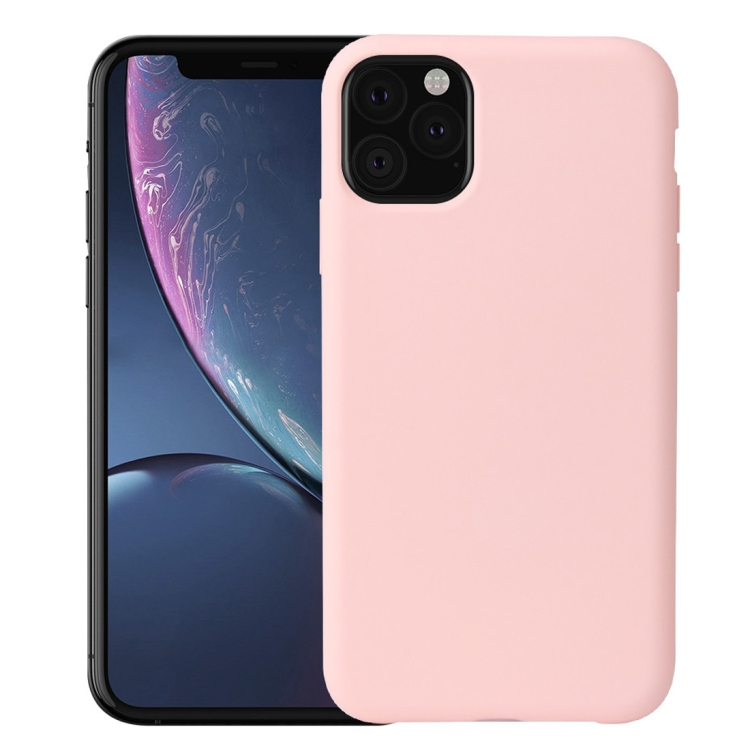 

For iPhone 11 Pro Max Shockproof Silicone + TPU Protective Case(Pink)