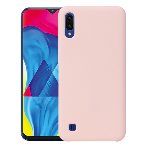 

For Samsung Galaxy A10 Shockproof Silicone + TPU Protective Case(Pink)