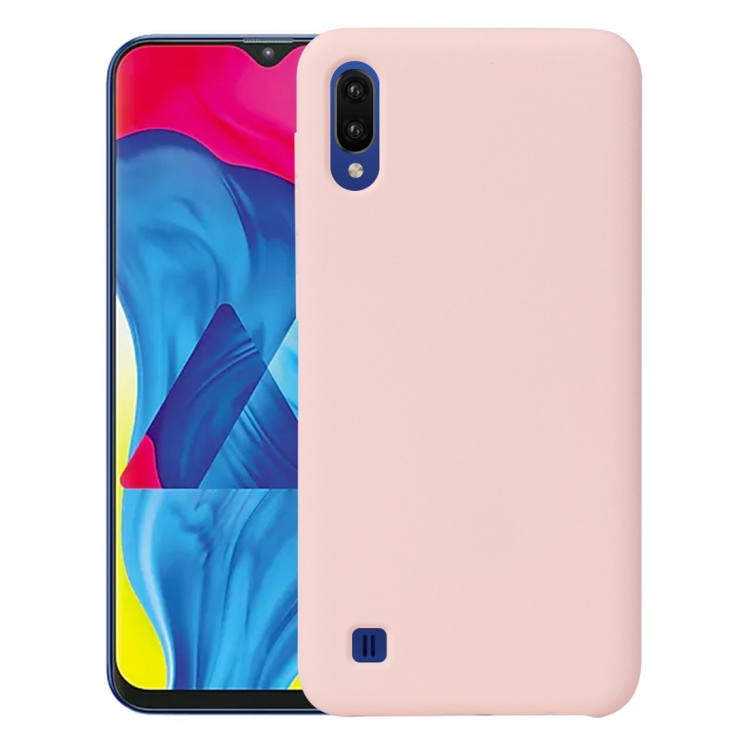 

For Samsung Galaxy M10 Shockproof Silicone + TPU Protective Case(Pink)