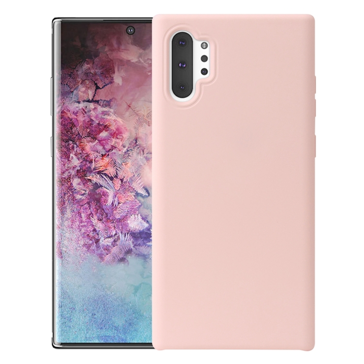 

For Samsung Galaxy Note 10+ Shockproof Silicone + TPU Protective Case(Pink)