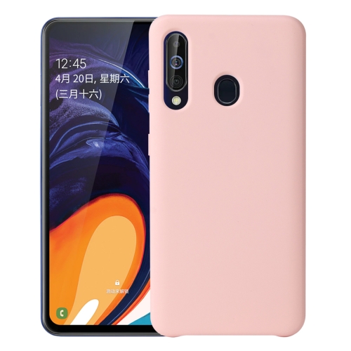 

For Samsung Galaxy A60 Shockproof Silicone + TPU Protective Case(Pink)