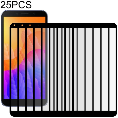 

For Huawei Y5p 25 PCS Full Glue Full Screen Tempered Glass Film(Black)