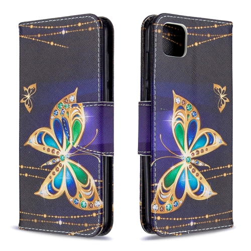 

For Huawei Y5P / Honor 9S Colored Drawing Pattern Horizontal Flip Leather Case with Holder & Card Slots & Wallet(Big Butterfly)